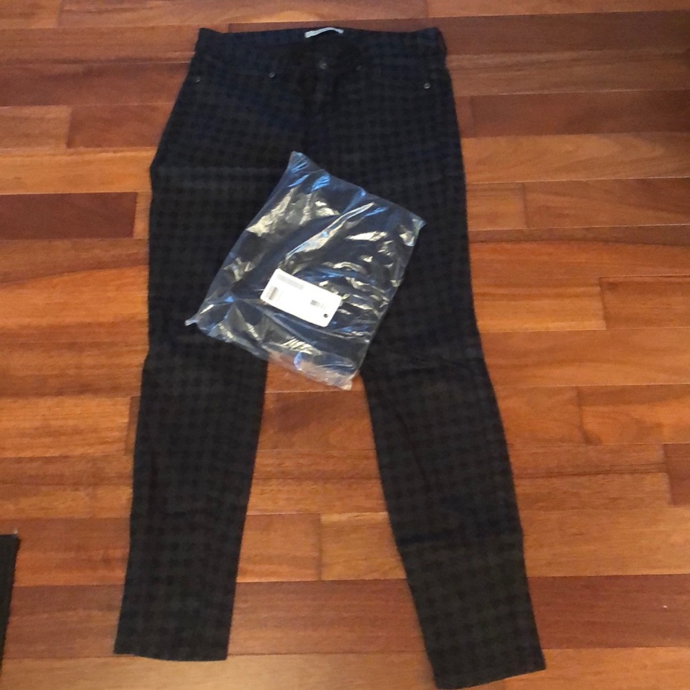 Rich and Skinny Black Houndstooth Jeans